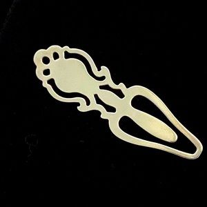 Towle Sterling silver flower bookmark